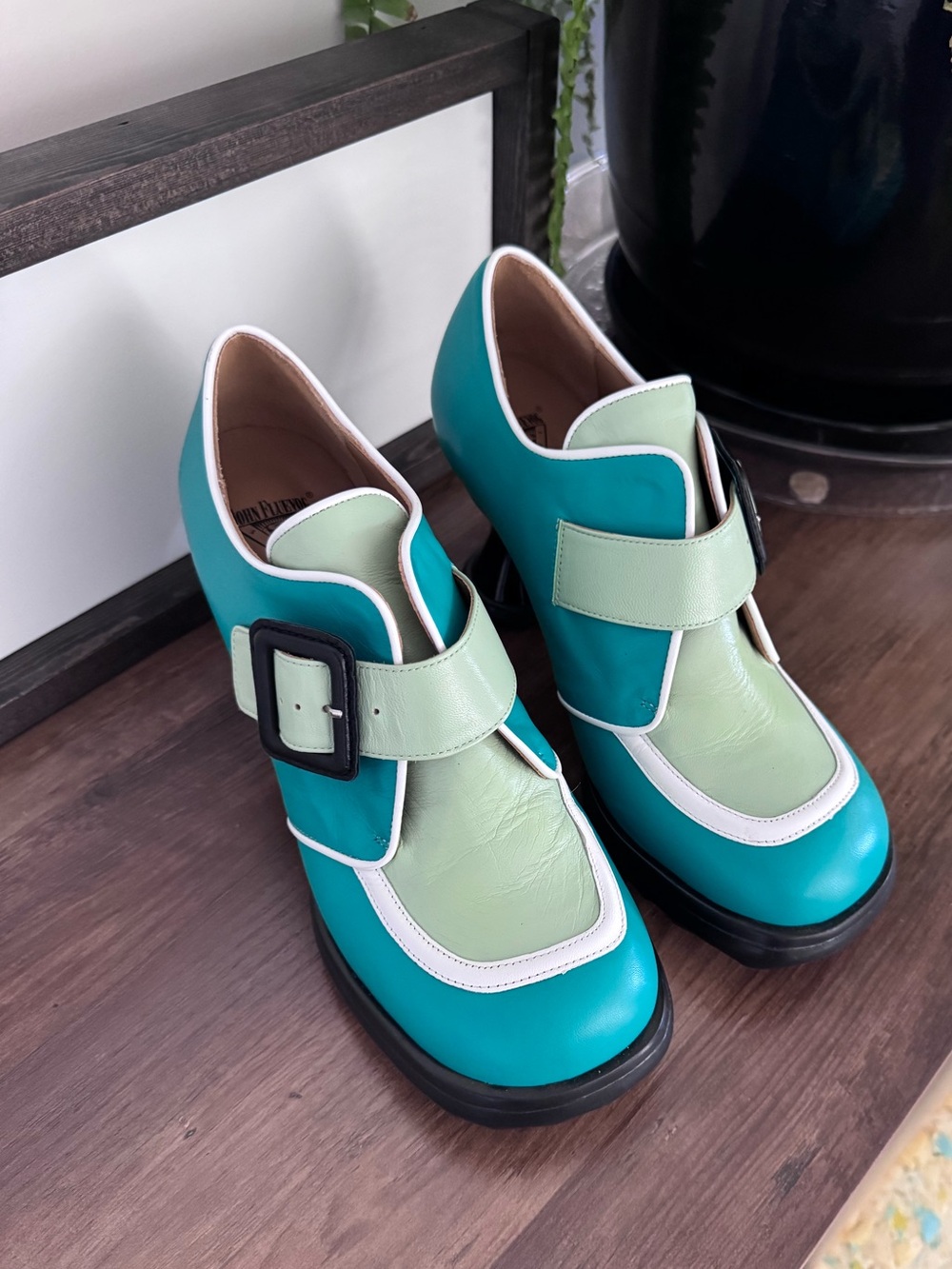 FLUEVOG Lolly - Green Shoes - Picture 2 of 9